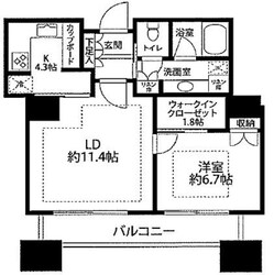 東京ツインパークス　ライトウイングの物件間取画像